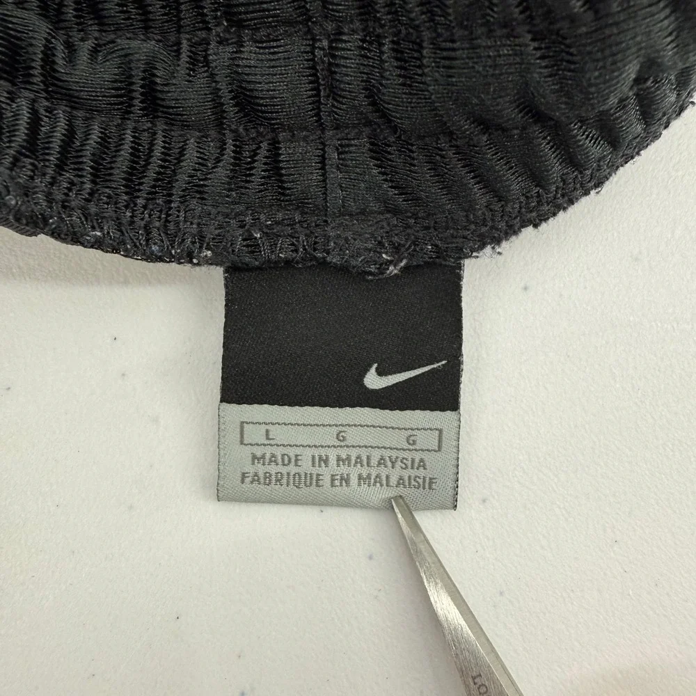 Nike Mens Basketball Shorts Black Yellow White Athletic Size‎ Large Lined Y2K